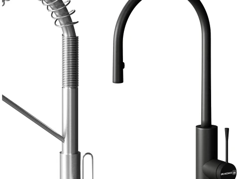 Omoikiri Kitchen Faucet Set 3D Model