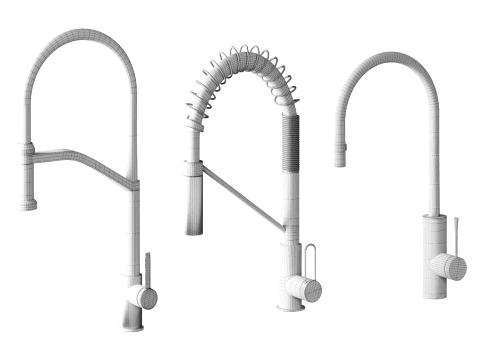 Omoikiri Kitchen Faucet Set 3D Model