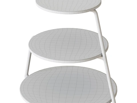 Coffee Table with Decorative Accessories 3D Model