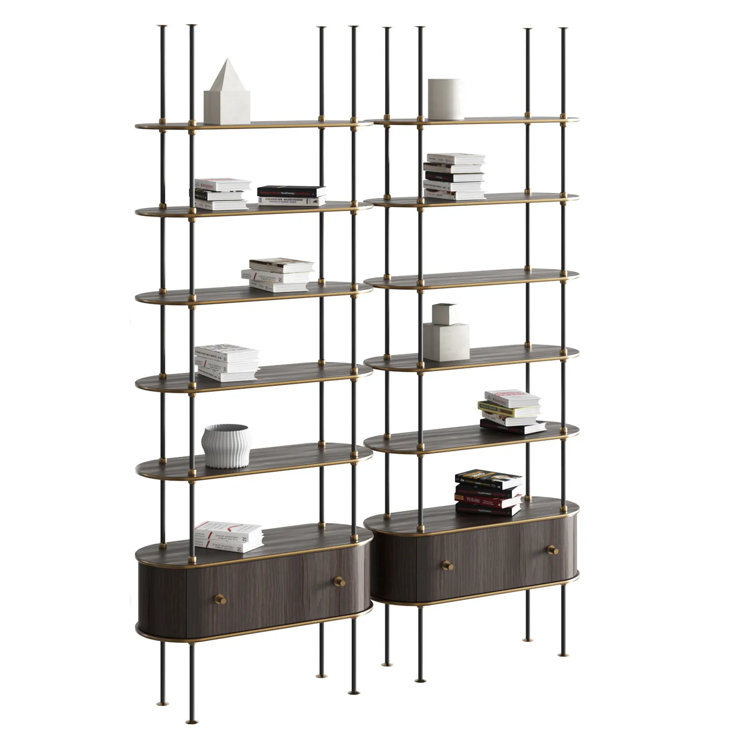 BOOKCASE MARTIN I 3D Model .c4d .max .obj .3ds .fbx .stl .blend 
