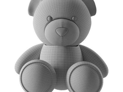 Plush Teddy Bear 3D Model