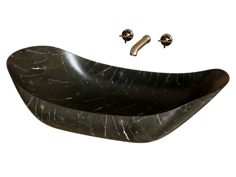 Black Countertop Sink 3D Model