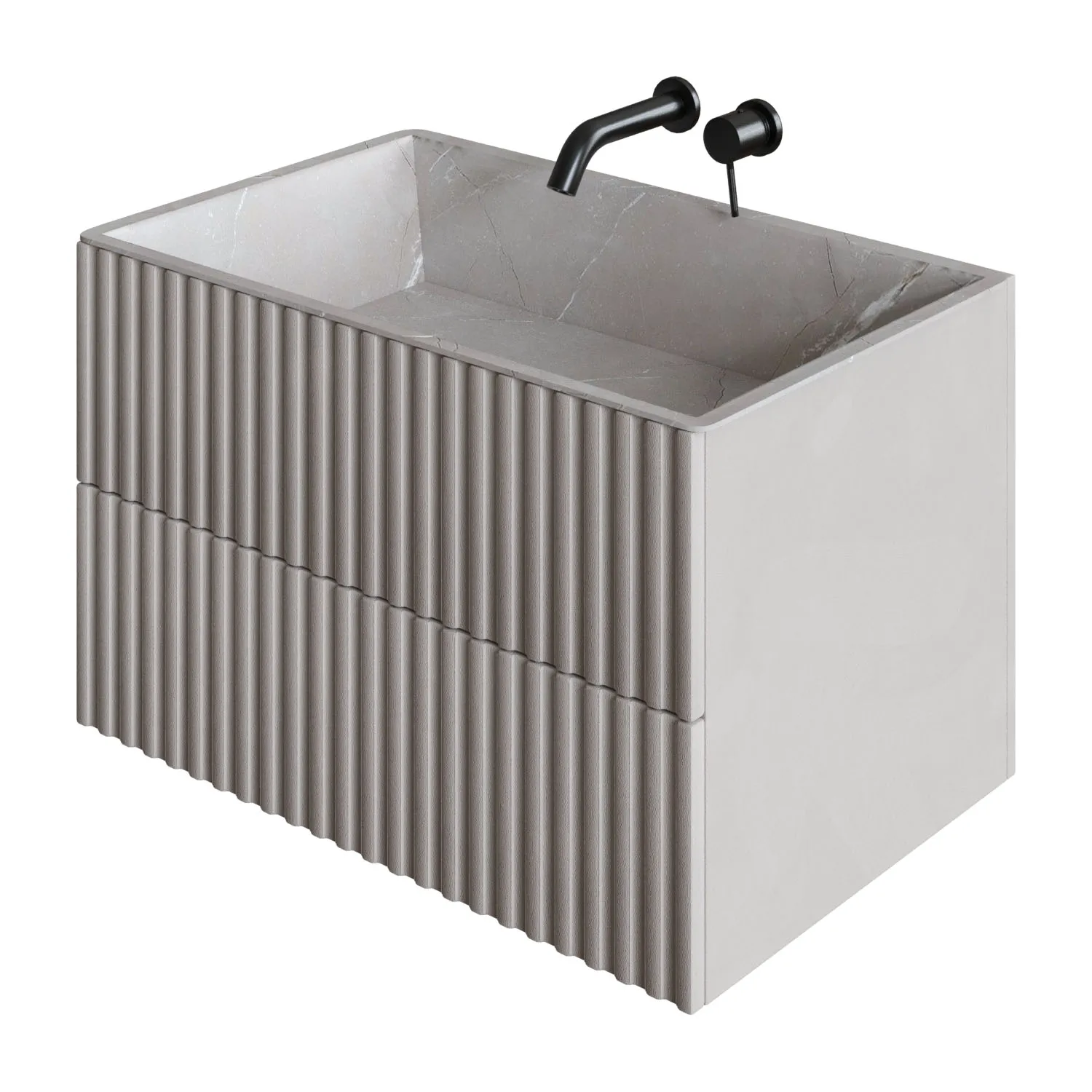 Countertop Washbasin 3D Model .c4d .max .obj .3ds .fbx .stl .blend