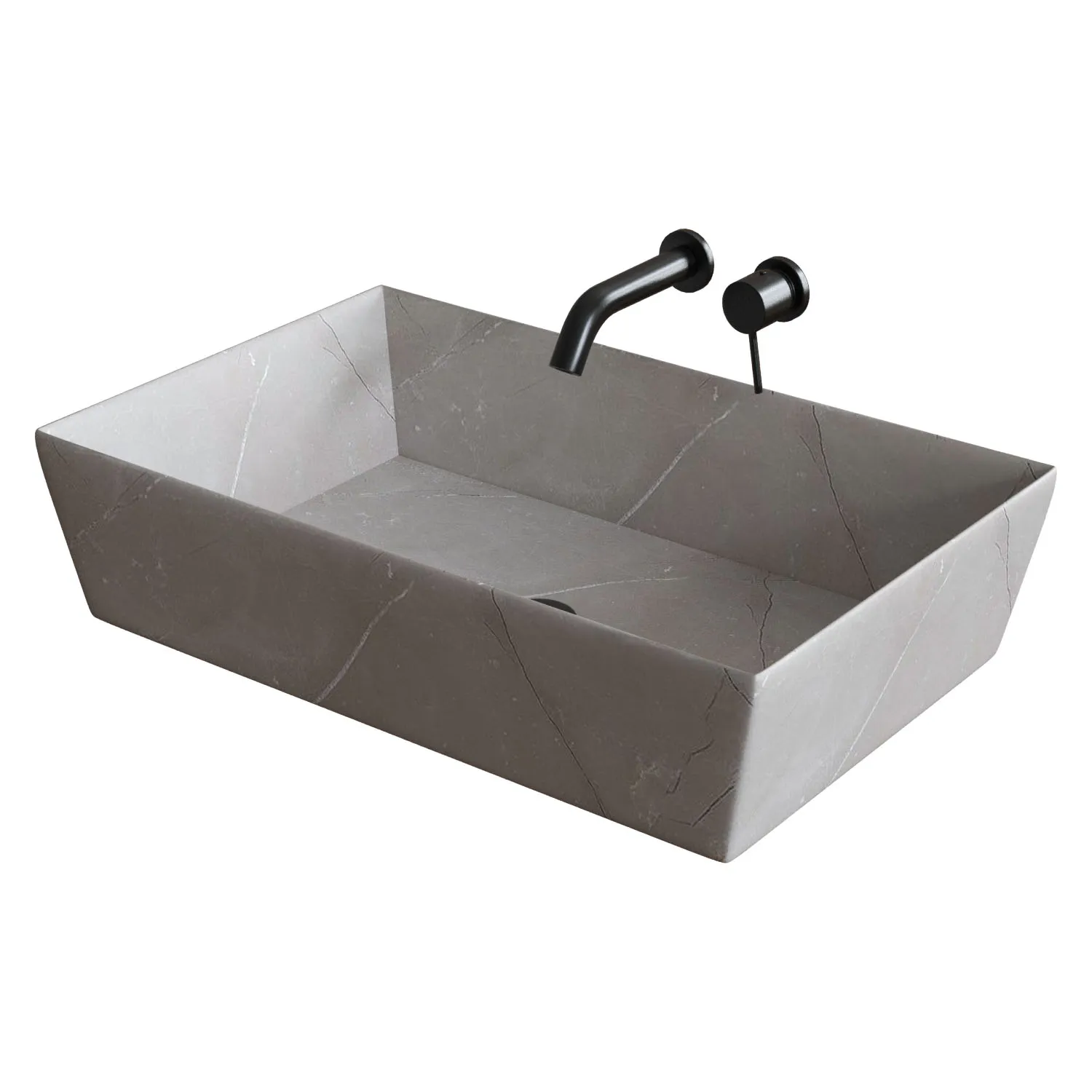 Countertop Washbasin 3D Model .c4d .max .obj .3ds .fbx .stl .blend 
