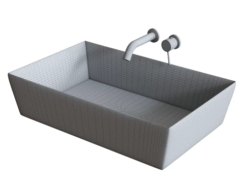 Countertop Washbasin 3D Model