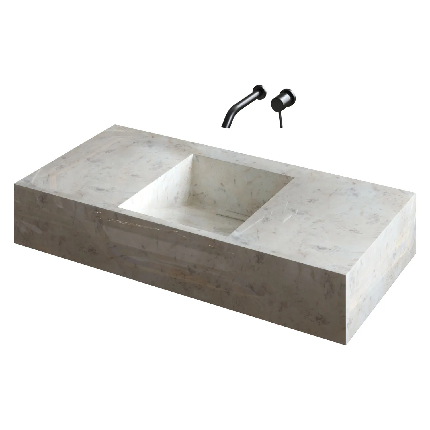 Washbasin 3D Model .c4d .max .obj .3ds .fbx .stl .blend