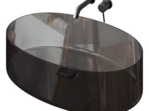 Glass Countertop Sink 3D Model