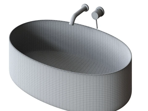 Glass Countertop Sink 3D Model