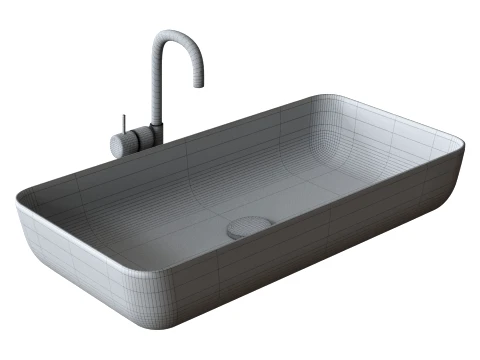 Countertop Washbasin 3D Model