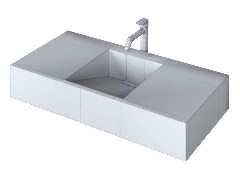 Countertop Washbasin 3D Model