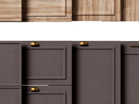 Kitchen Cabinet Fronts Set 2 3D Model