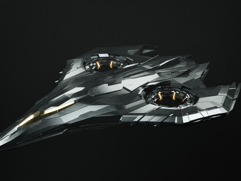Sci Fi Spaceship 3D मॉडल