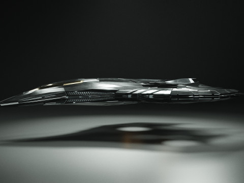 Sci Fi Spaceship Model 3D