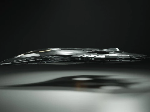 Sci Fi Spaceship 3D Model