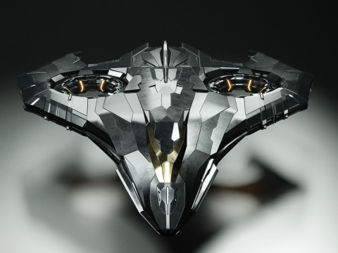 Sci Fi Spaceship Model 3D