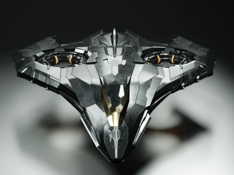Sci Fi Spaceship 3D Model