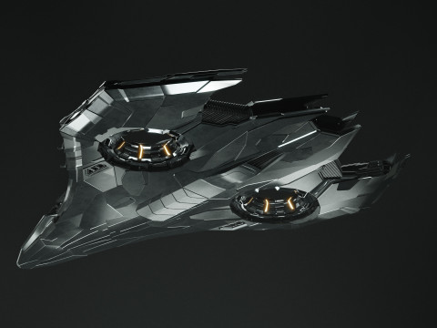 Sci Fi Spaceship Model 3D