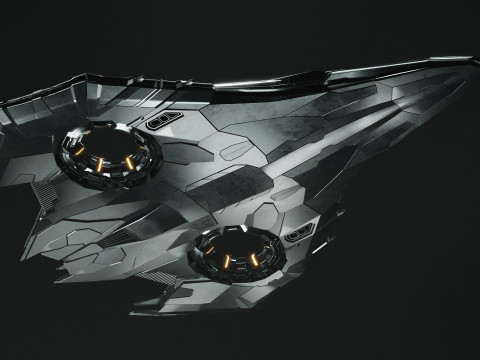Sci Fi Spaceship Model 3D