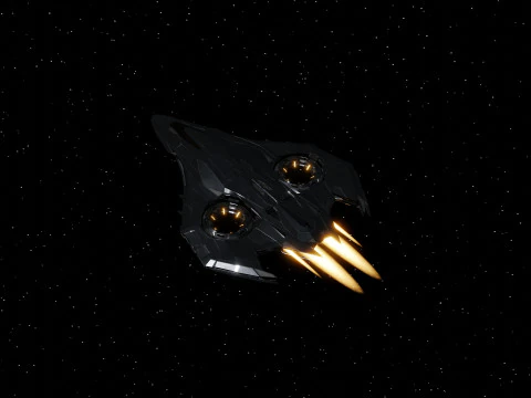 Sci Fi Spaceship 3D Model