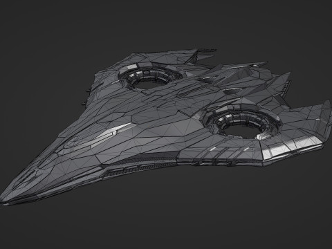 Sci Fi Spaceship Model 3D