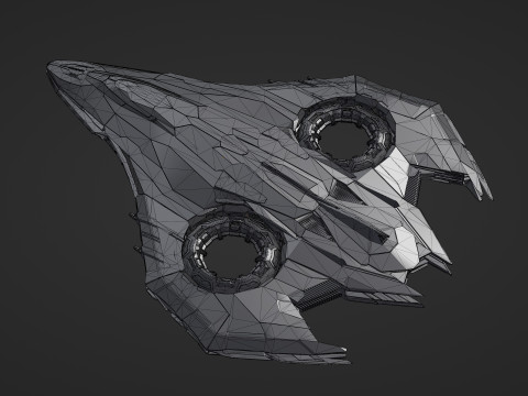 Sci Fi Spaceship Model 3D