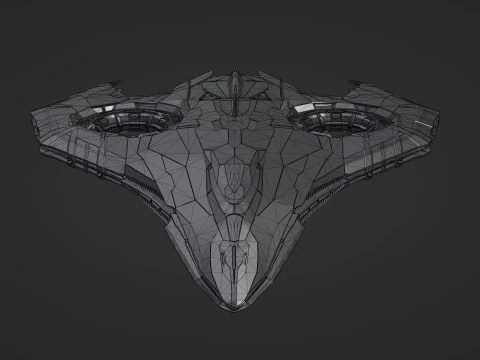 Sci Fi Spaceship 3D Model