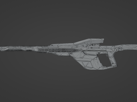 Futurustic sniper rifle 3D-Modell