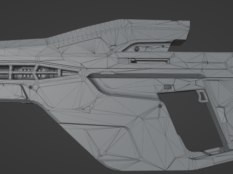 Futurustic sniper rifle 3D-Modell