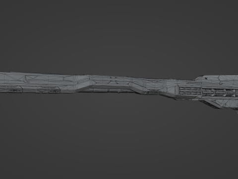 Futurustic sniper rifle 3D-Modell