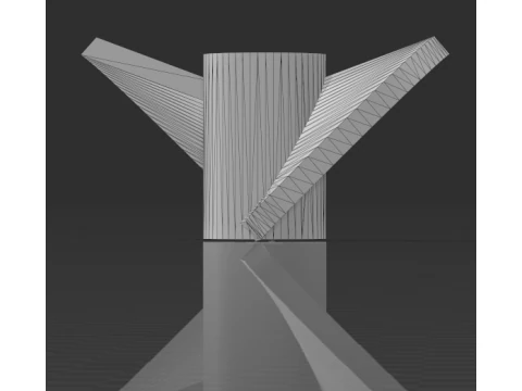 Hélice 24mm RC Modelo de Impressão 3D