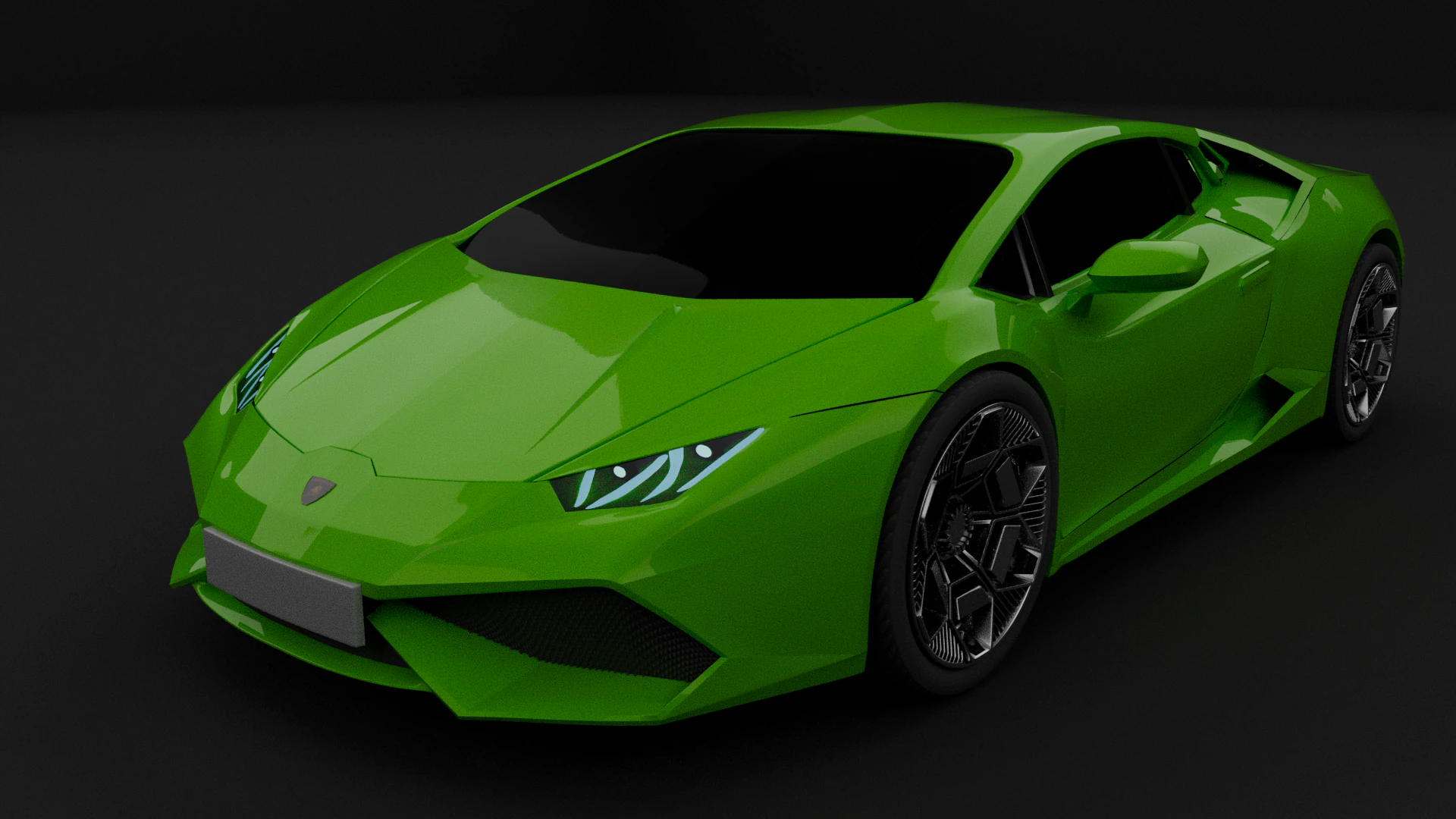Huracan Car 3D Model .c4d .max .obj .3ds .fbx .stl .blend