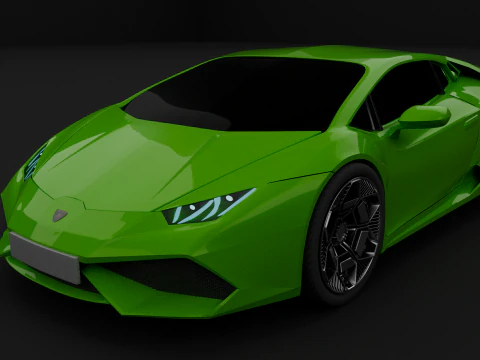 우라칸 자동차 3D 모델