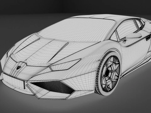 Huracan Car 3D Model