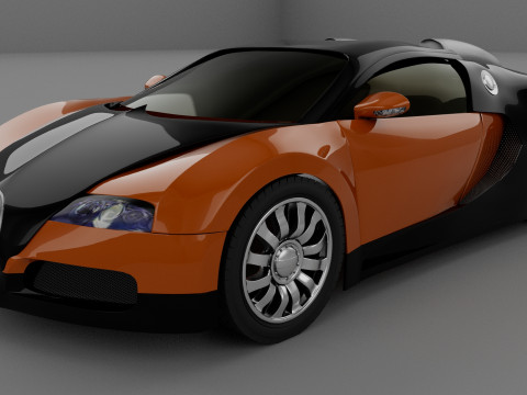 Bugatti Veyron Car 3D Model