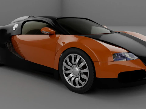 Bugatti Veyron Car 3D Model