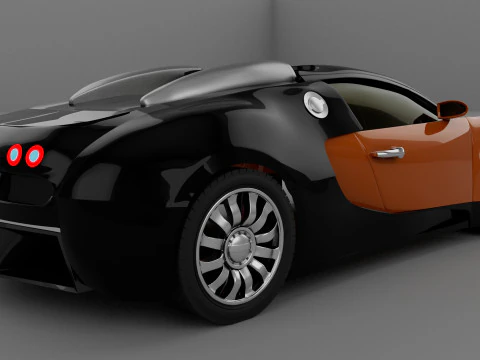 Bugatti Veyron Car 3D Model