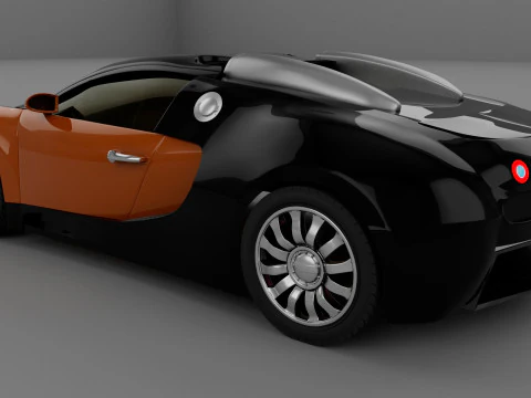 Bugatti Veyron Car 3D Model