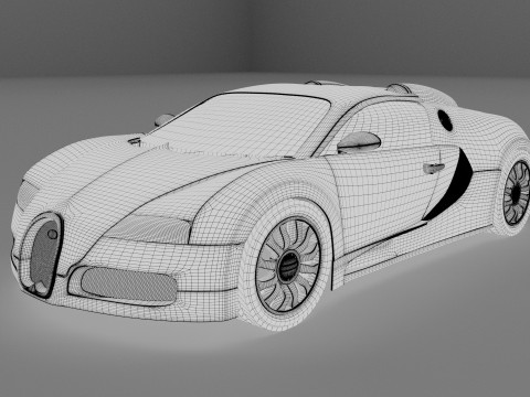 Bugatti Veyron Car 3D 모델