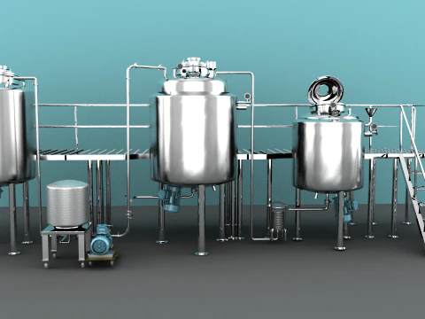 설탕제조기계 3D 모델