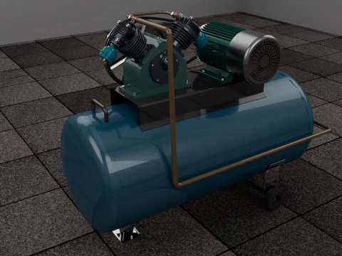 공기 압축기 3D 모델