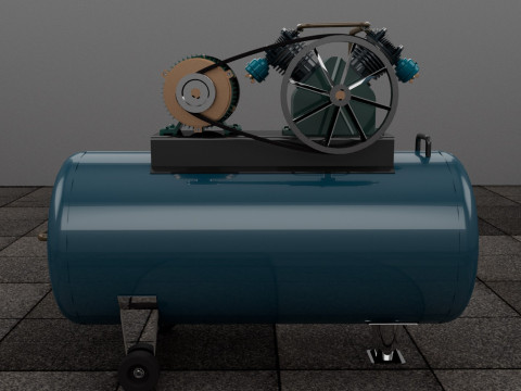 Air Compressor 3Dモデル