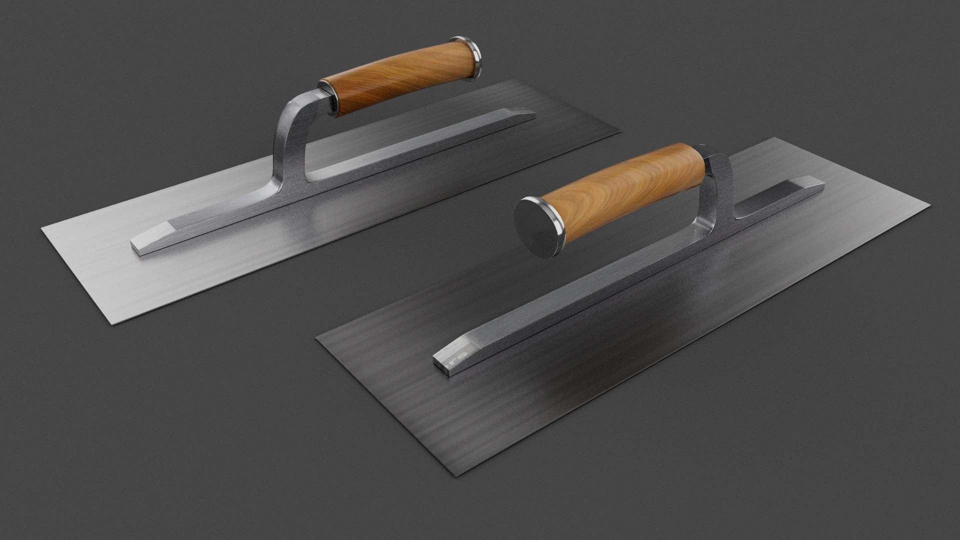 Plastering Trowel 3D Model .c4d .max .obj .3ds .fbx .stl .blend 