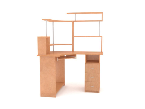 Computer desk 3D-Modell