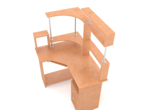 Computer desk 3D-Modell