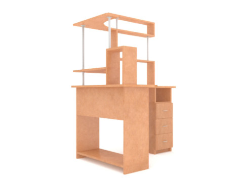 Computer desk 3D-Modell