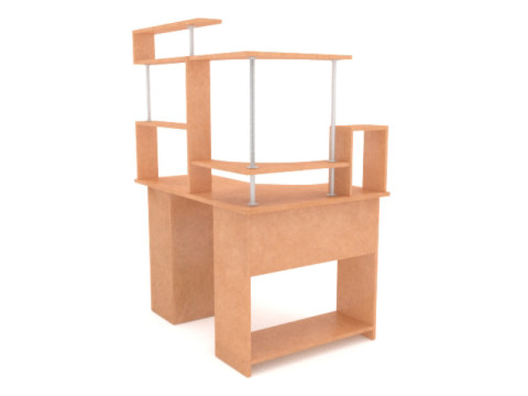 Computer desk 3D-Modell
