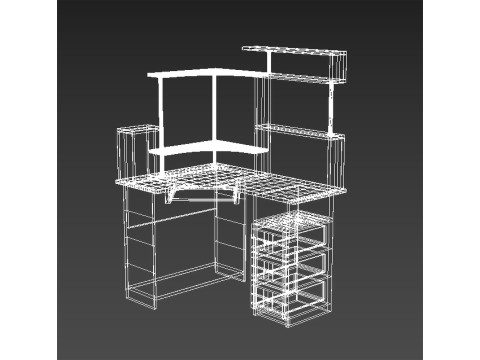 Computer desk 3D-Modell