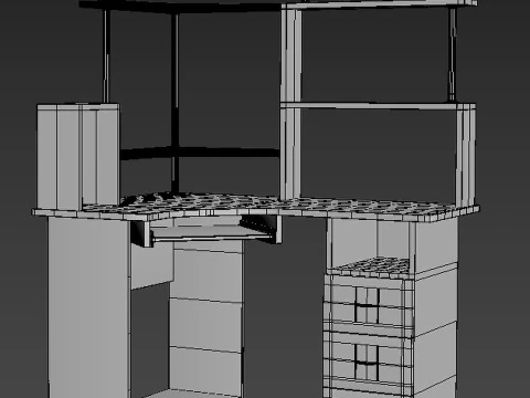Computer desk 3D Model
