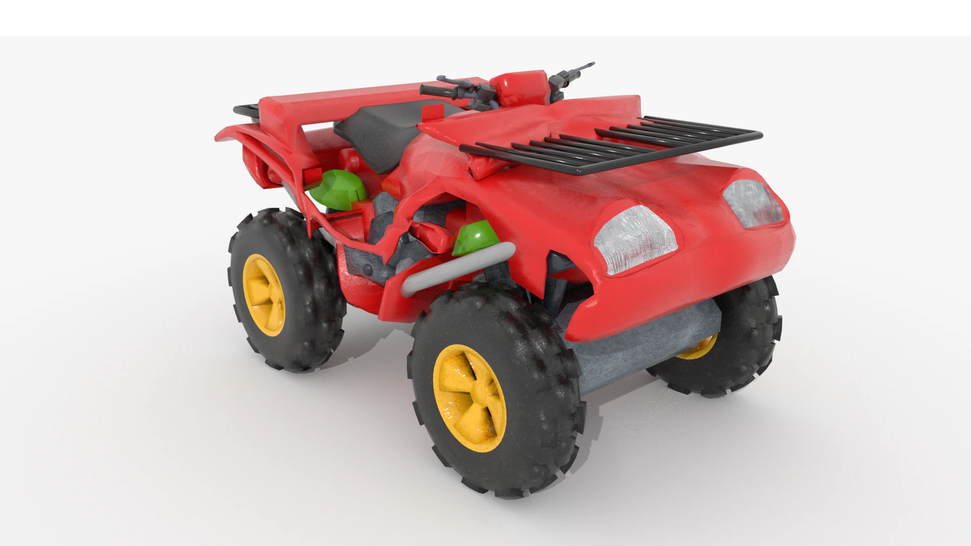 Quad Bike v1 Blend-Obj-Fbx-Dae-Glb 3D Model .c4d .max .obj .3ds .fbx .stl .blend 