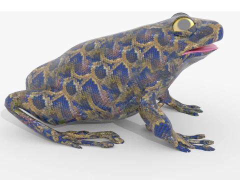 Frog v1 Blend-Obj-Fbx-Dae-Glb 3D Model